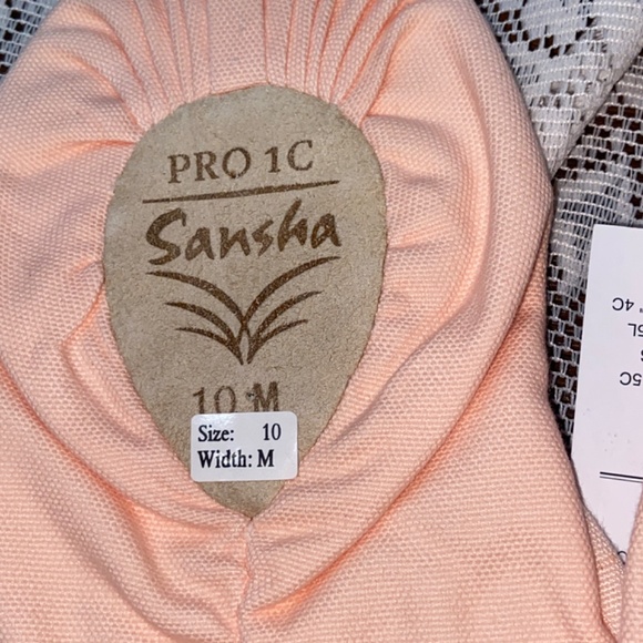 NEW Sansha Canvas Pro Ref.1 Demi-pointe Soft Ballet Slippers shoes Pink - Picture 11 of 15